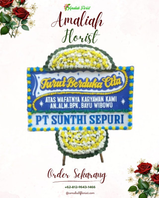 Papan Bunga Duka di Minahasa Utara