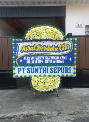 Papan Bunga Duka di Minahasa Utara